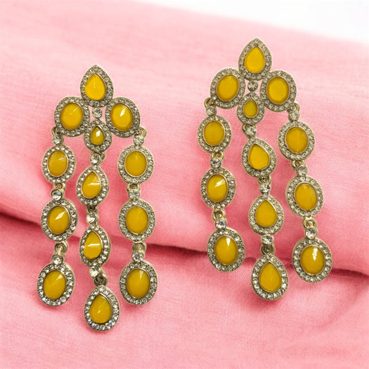 Yellow Diamond Stone Dangler
