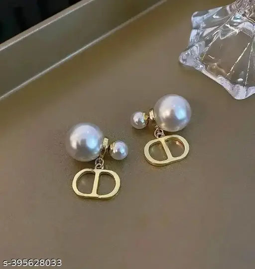 Double Pearl Studs
