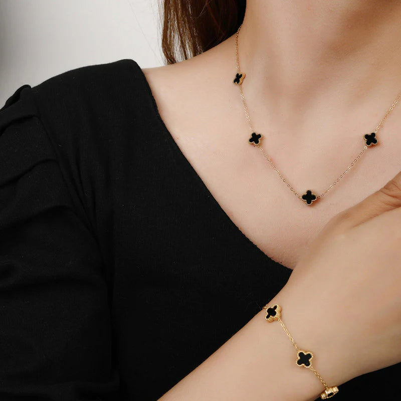 4 Piece Clover Jewellery AntiTarnish Gift Set