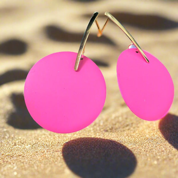 Pink Drop Earrings