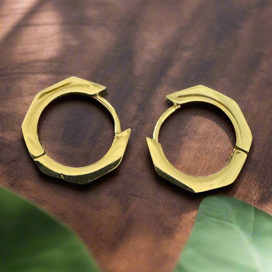 Golden Minimalist Bali Earrings