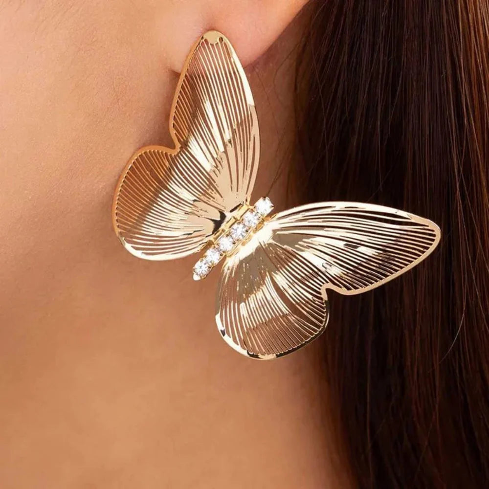 Golden Butterfly Earring