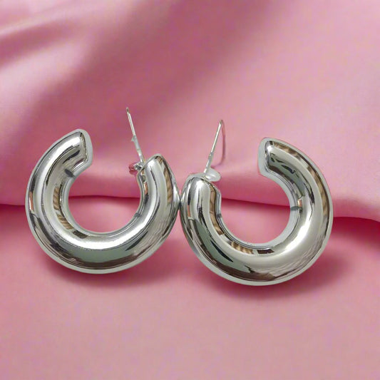 Sliver Hoop Earrings