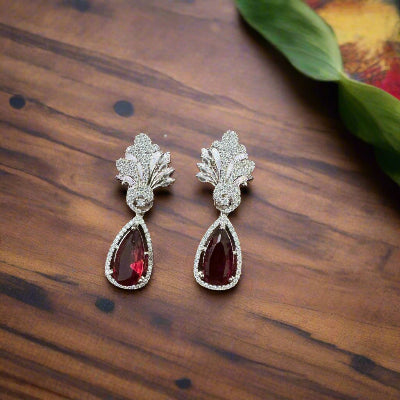 RED ZIRCONIA DANGLERS