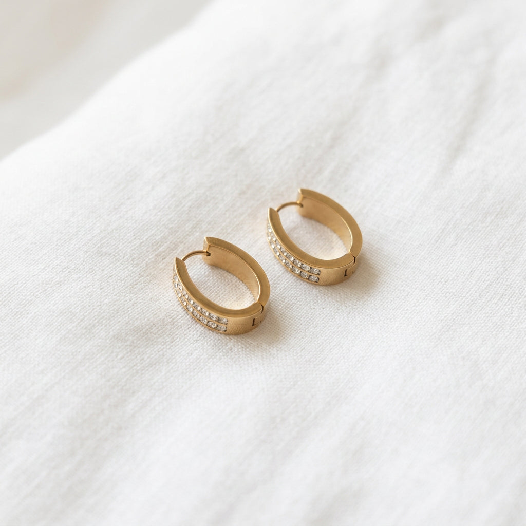 Oval Hoop Earrings
