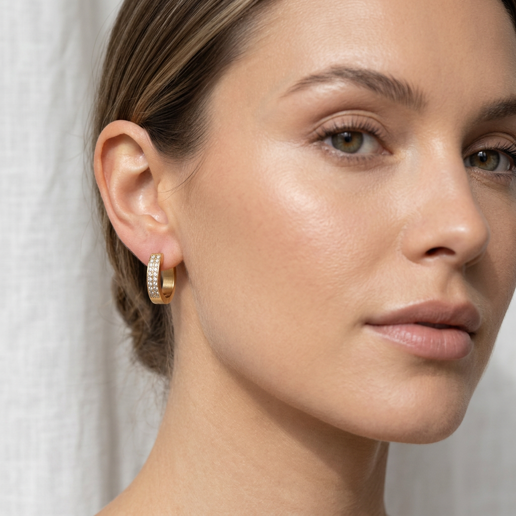 Oval Hoop Earrings