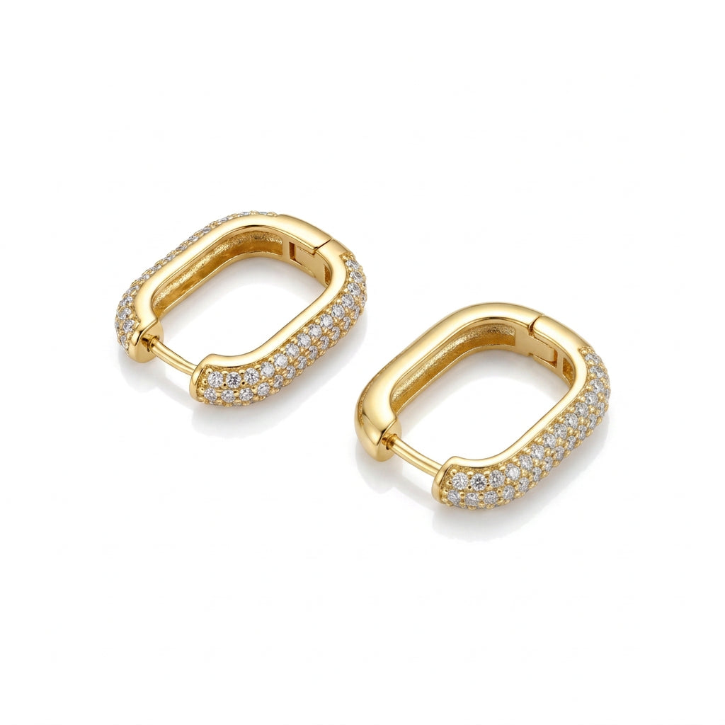 Studded Hoop Earrings