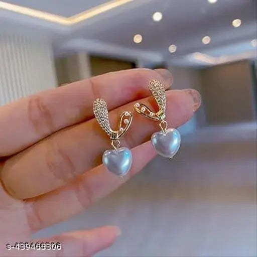 Party Wear Heart Earrings