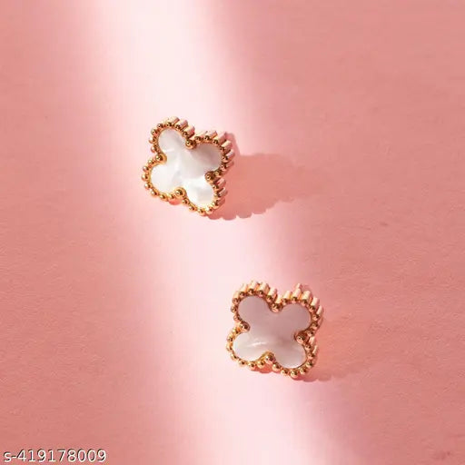 White Clover Earrings